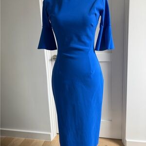 Chiara Boni Royal Blue Long Sleeve Dress